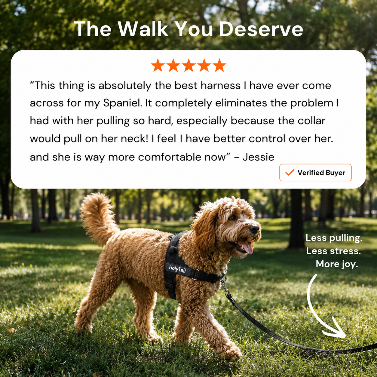 The No-Pull Harness - Finally, Walks Without the Fight !